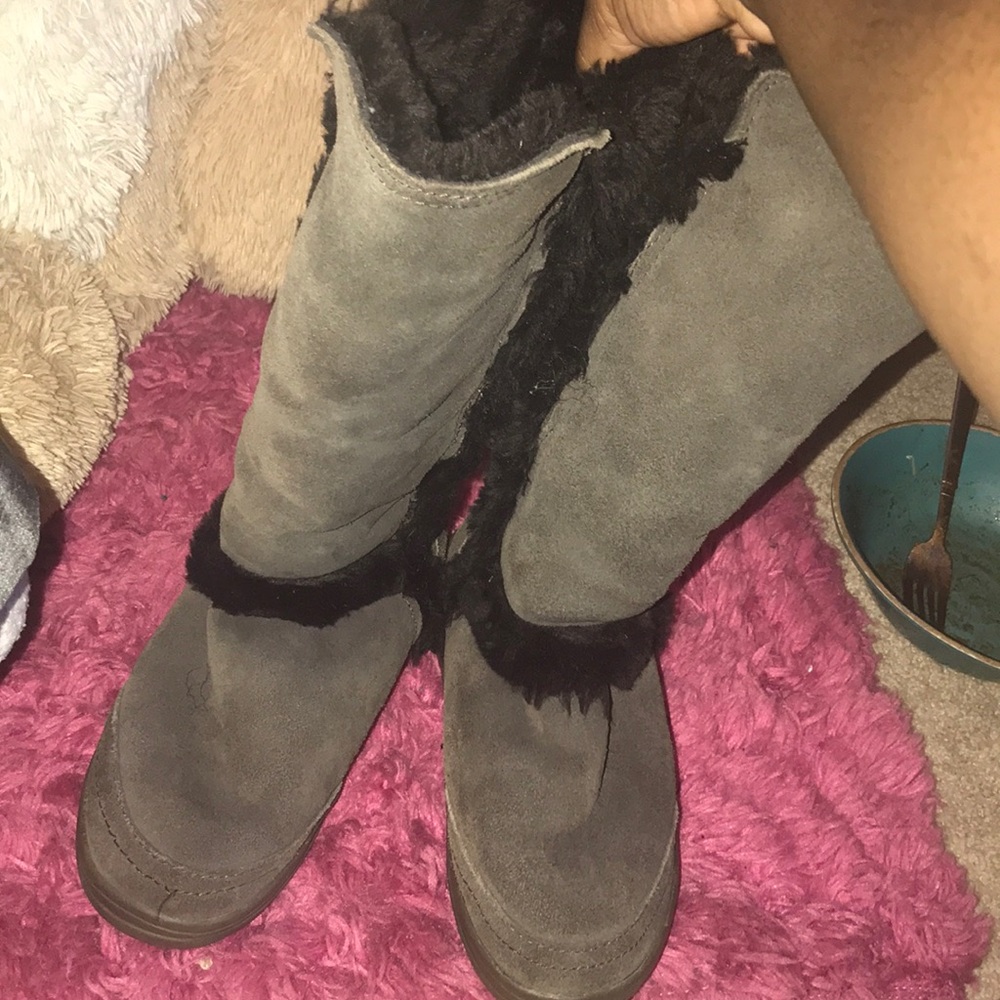 Brown tall UGG boots